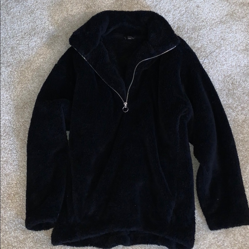 Over-Sized Quarter Zip Sherpa